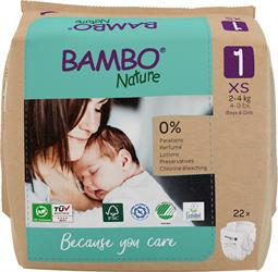 PANNOLINI BAMBO NATURE NEW BORN 2/4kg 22pz