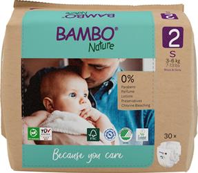 PANNOLINI BAMBO NATURE NEW BORN 3/6kg 30pz