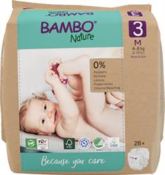 PANNOLINI BAMBO NATURE NEW BORN 3 4/8kg 28pz