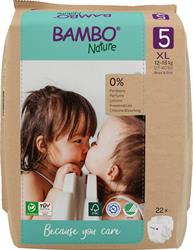 PANNOLINI BAMBO NATURE NEW BORN 5 12/18kg 22pz